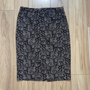 The Limited Black Lace Pencil Skirt TBD T